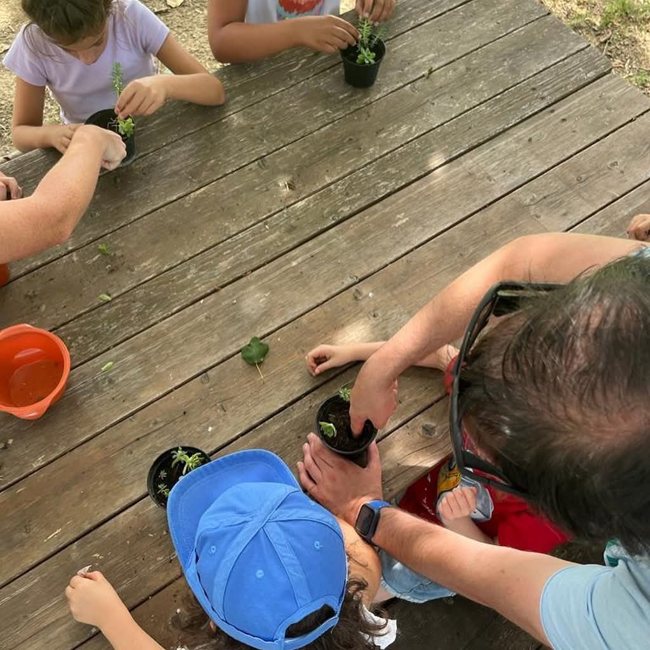 Un laboratorio in giardino
